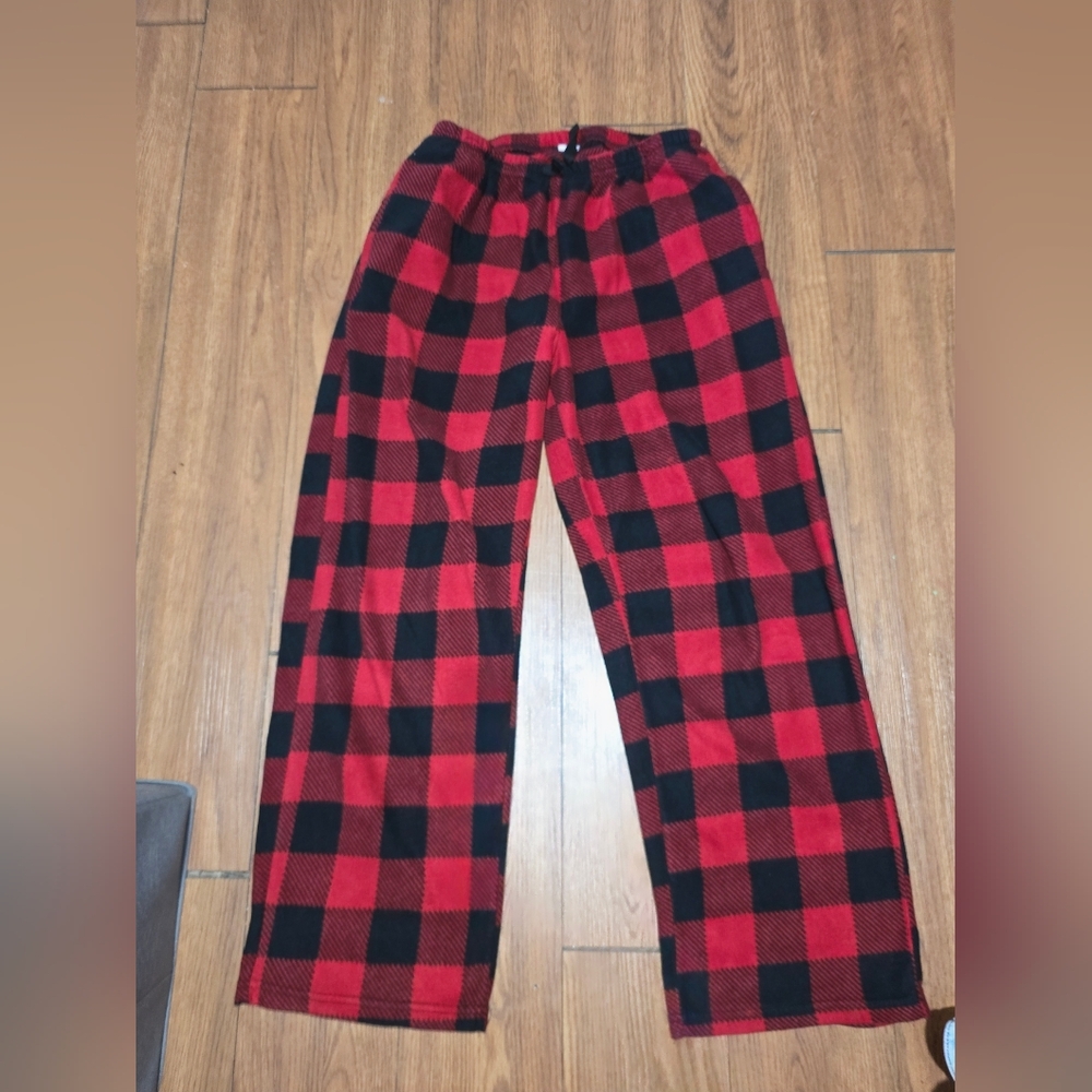 Plaid Red and Black Women's Pajama Pants